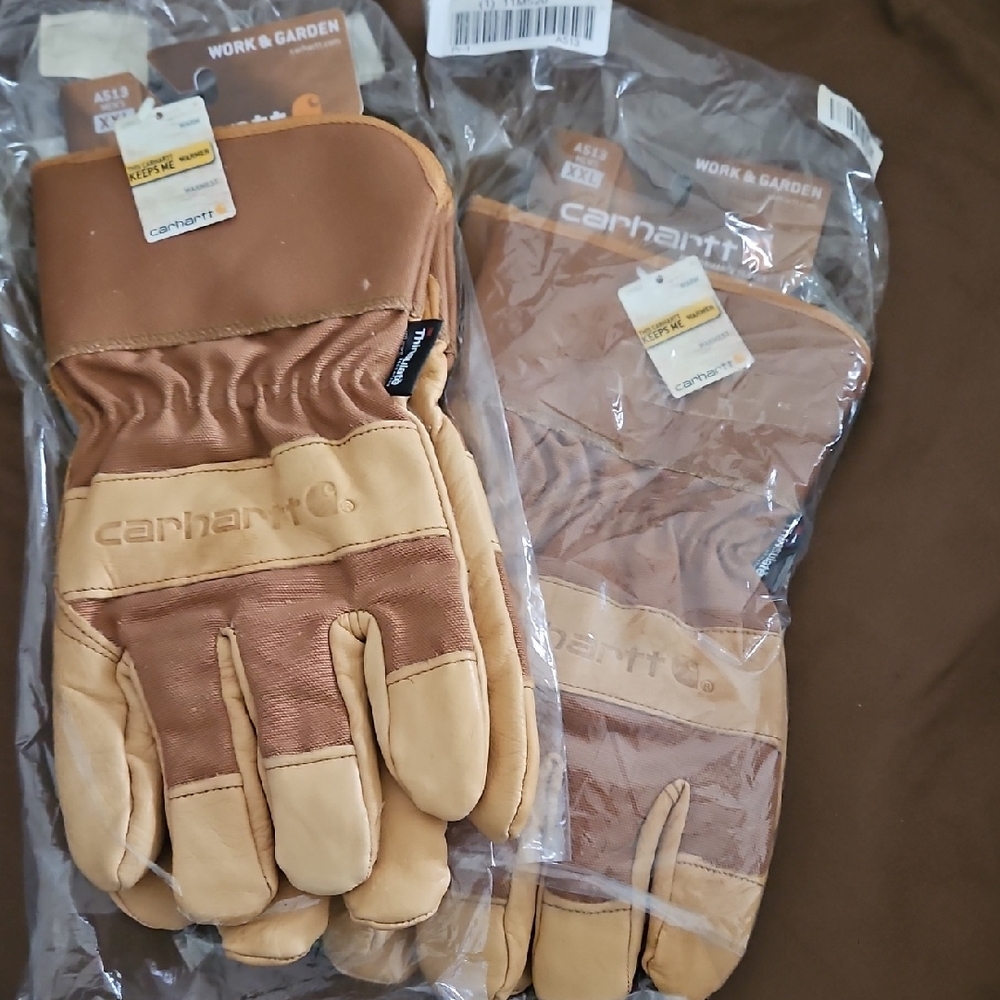 2 PAIRS Carhartt Men's Work and Garden Gloves XXL A513